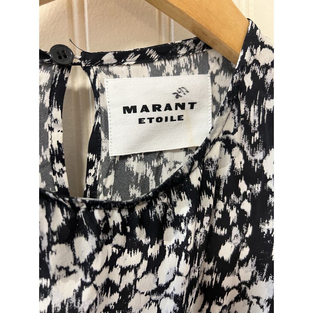 Étoile Isabel Marant Dulce Knotted Mini Floral Dress Size EU 36 US 4 Small - Picture 7 of 12